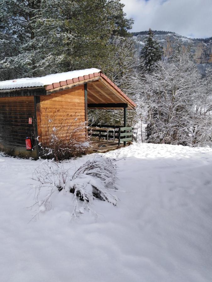 Chalet Du Camping La Porte St Martin Saint-Martin-en-Vercors Exterior foto