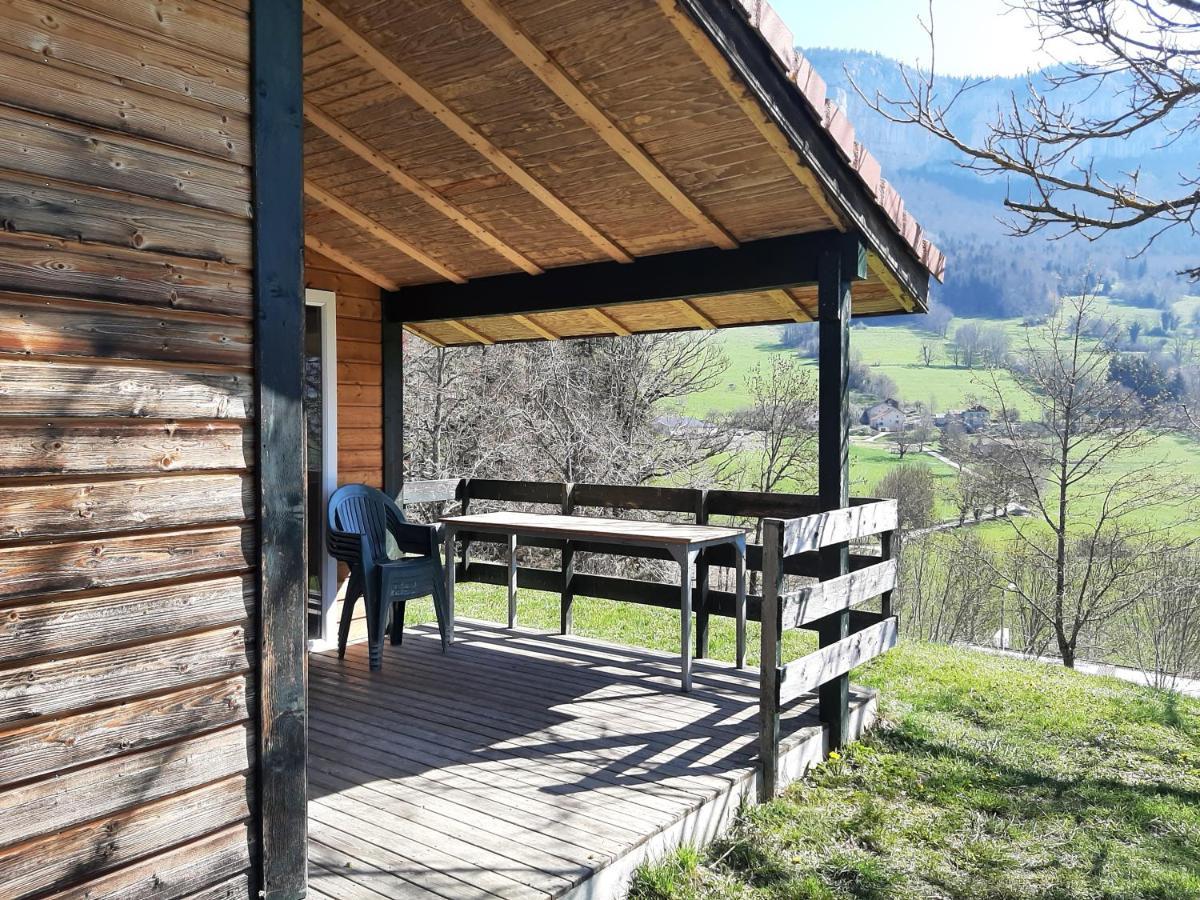 Chalet Du Camping La Porte St Martin Saint-Martin-en-Vercors Exterior foto